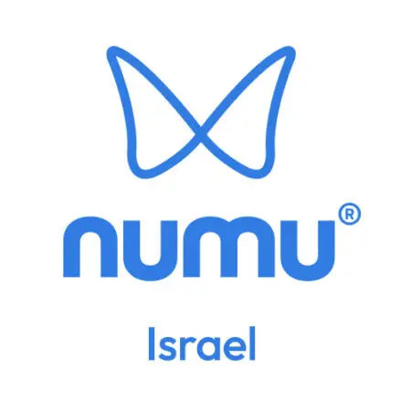 logo of numu Israel in blue